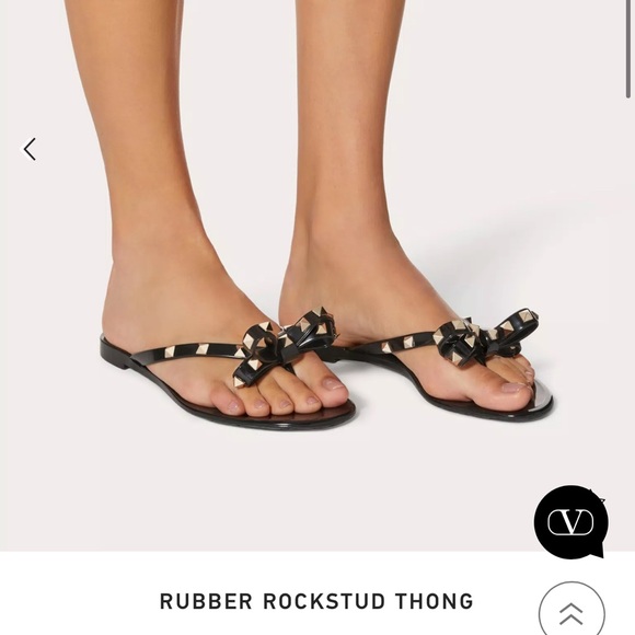 LIKE NEW VALENTINO ROCKSTUD FLIP FLOP SIZE 38/8 - Picture 7 of 7
